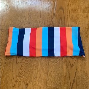 Colorful and strapless bathing suit top!!